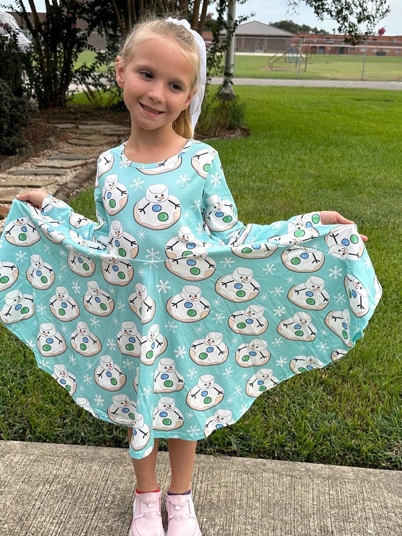 Marshmallow Cookie Twirl Dress