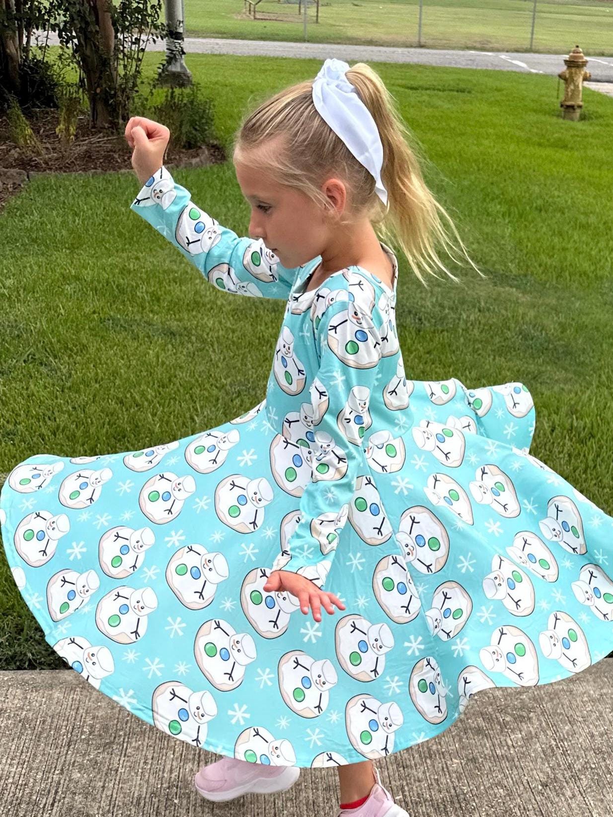 Marshmallow Cookie Twirl Dress