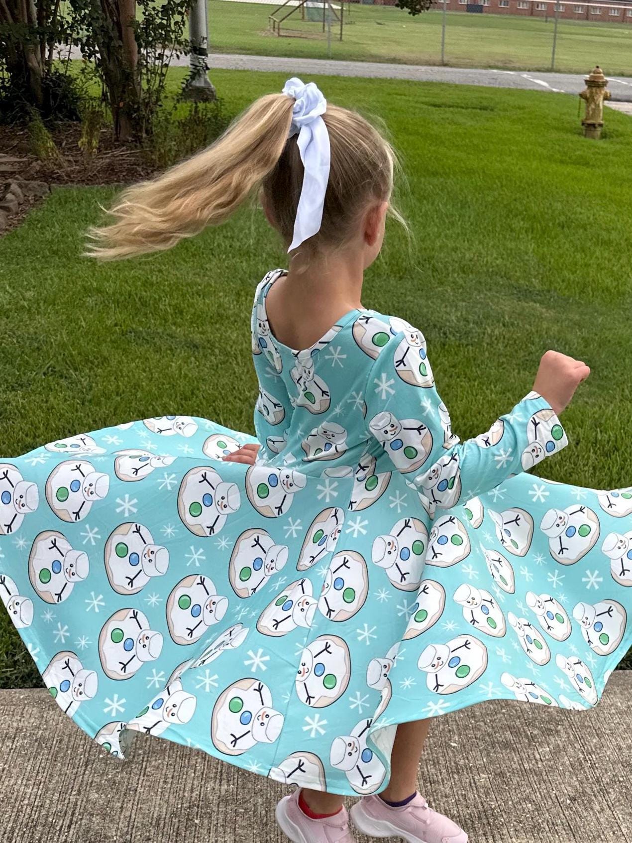 Marshmallow Cookie Twirl Dress