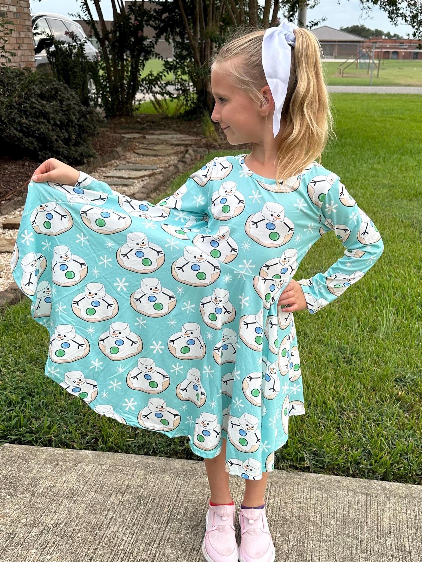 Marshmallow Cookie Twirl Dress