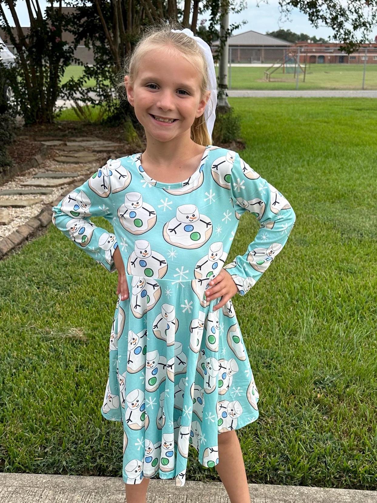 Marshmallow Cookie Twirl Dress