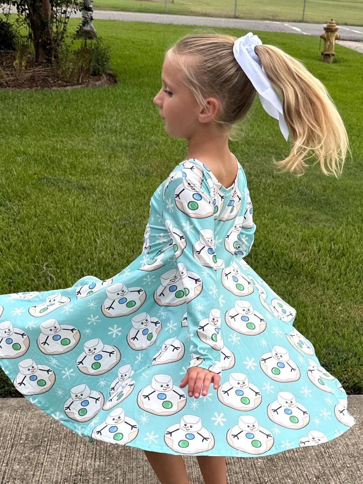 Marshmallow Cookie Twirl Dress