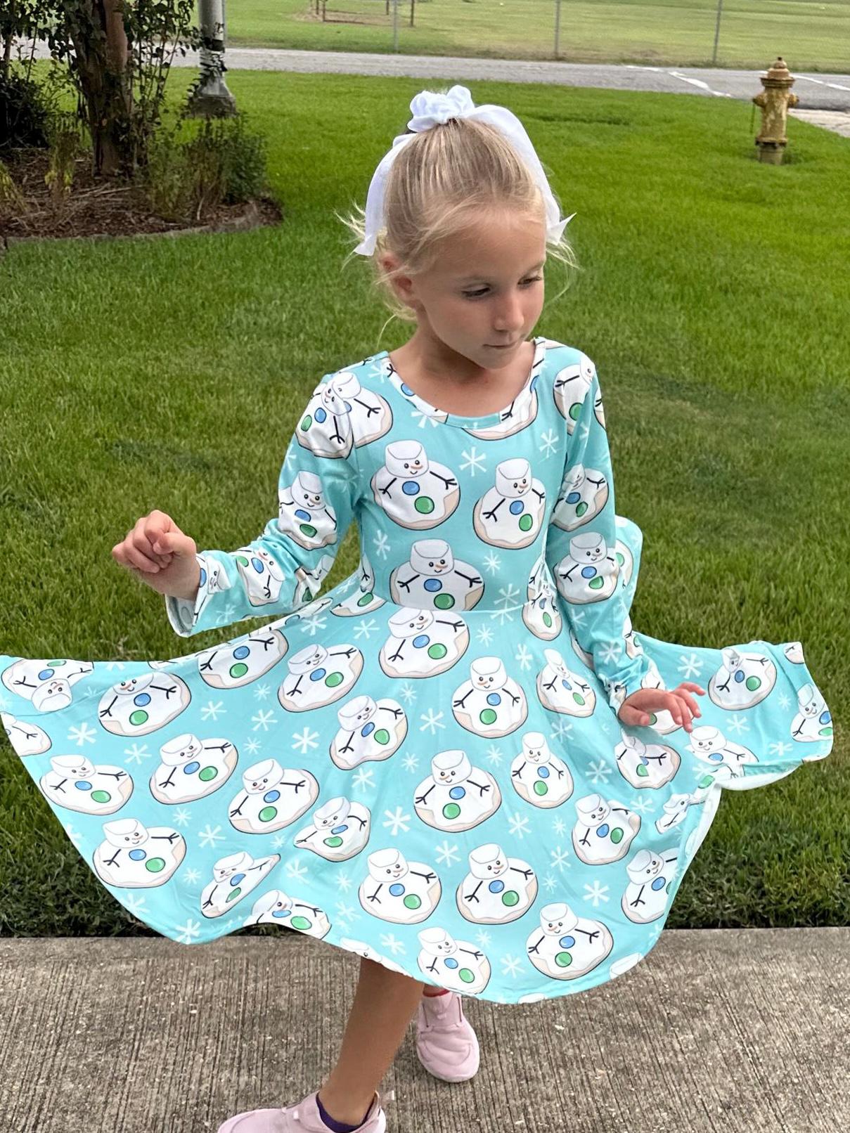 Marshmallow Cookie Twirl Dress