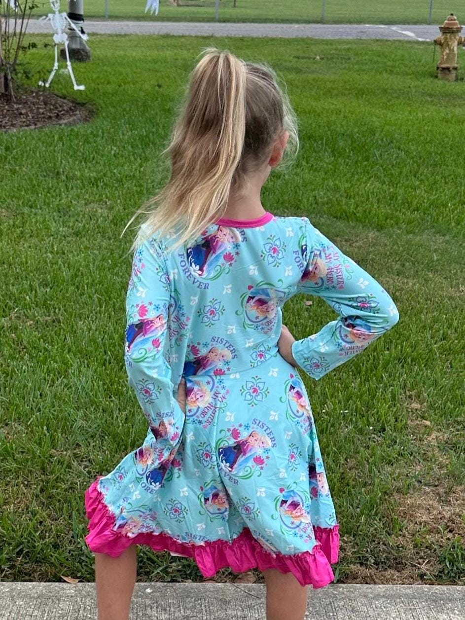 Ice Princesses Long Sleeve Twirl Dress