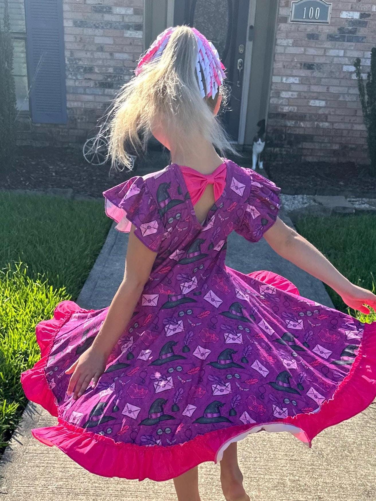 Wizard and Things Bow Back Twirl Dress