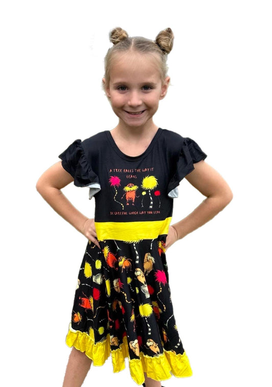 Guardian of the Trees Bow Back Twirl Dress
