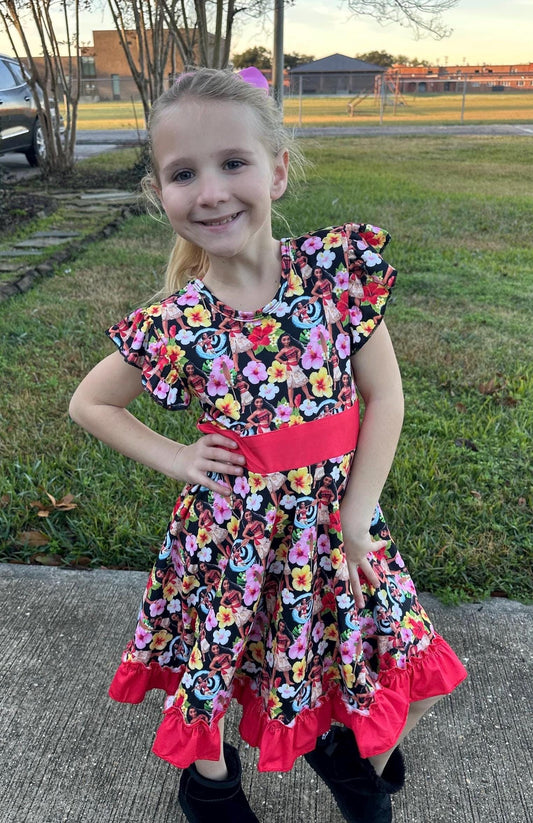 Voyage Goddess Bow Back Twirl Dress and shorts
