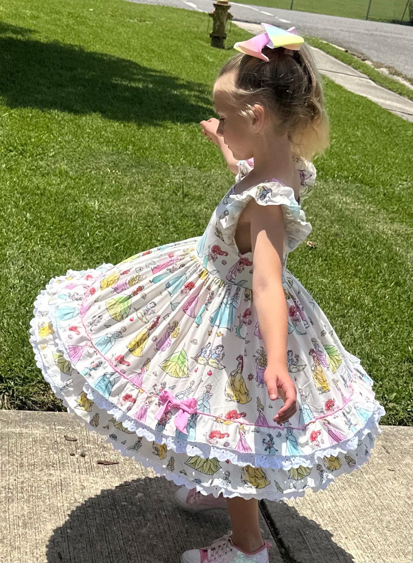 Princess Dreams Ruffle and Lace Twirl dress
