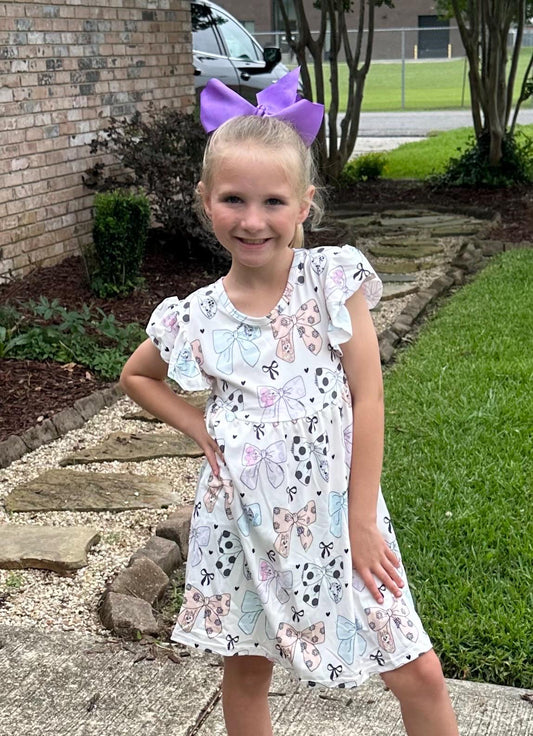Bluey and Friends Bow Dress