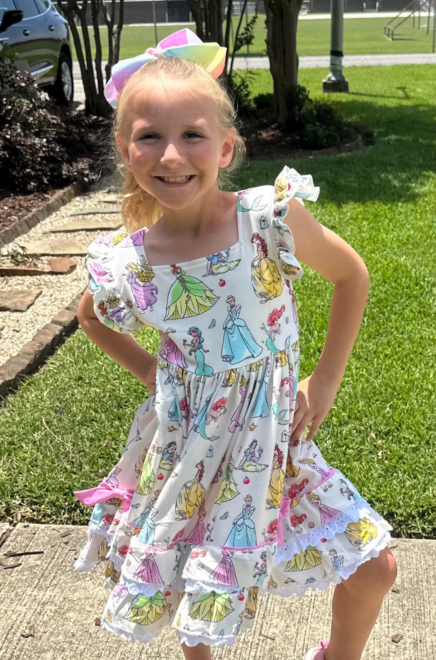 Princess Dreams Ruffle and Lace Twirl dress