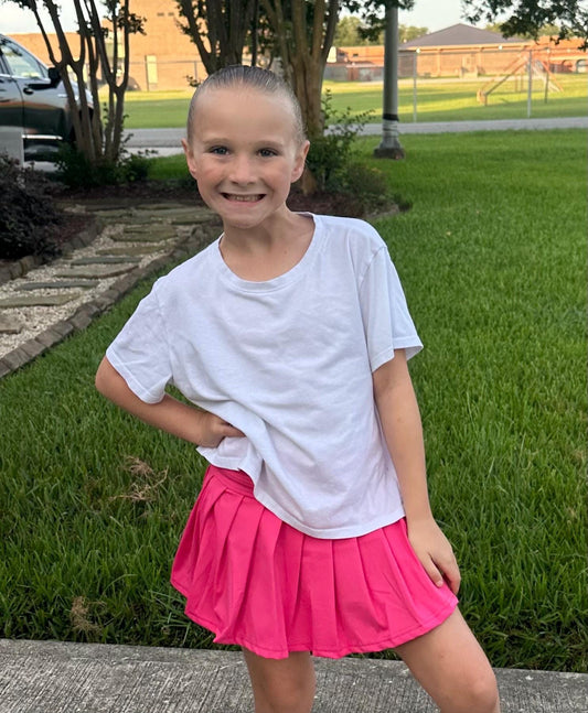 Pink Yoga Style Twirl Skort