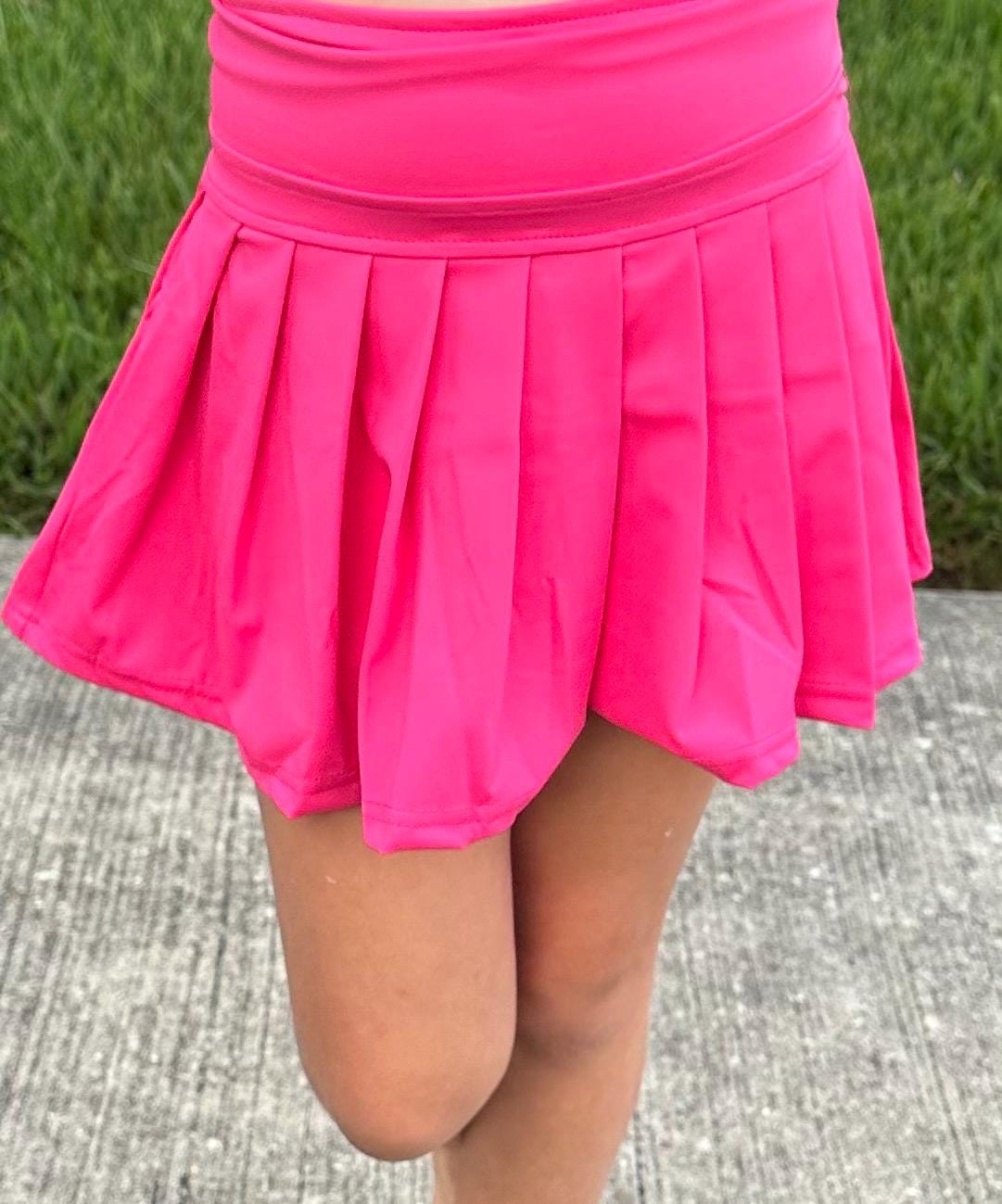 Pink Yoga Style Twirl Skort