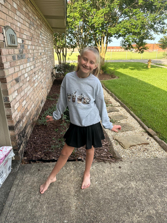 Black Yoga Style Twirl Skort