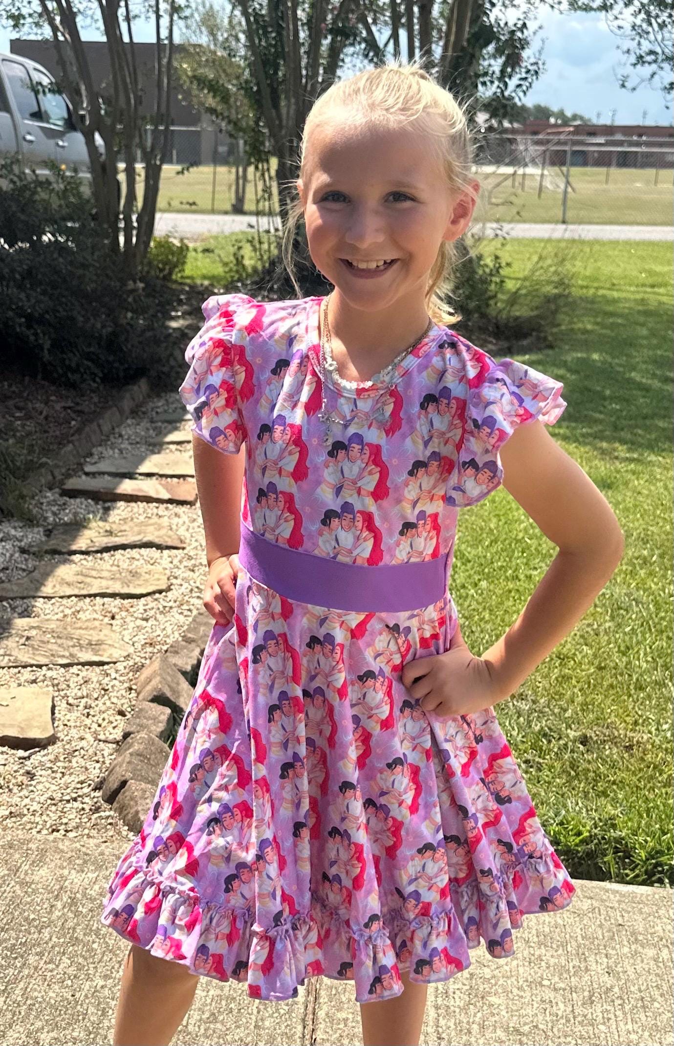 Demon Hunters Bow Back Twirl Dress