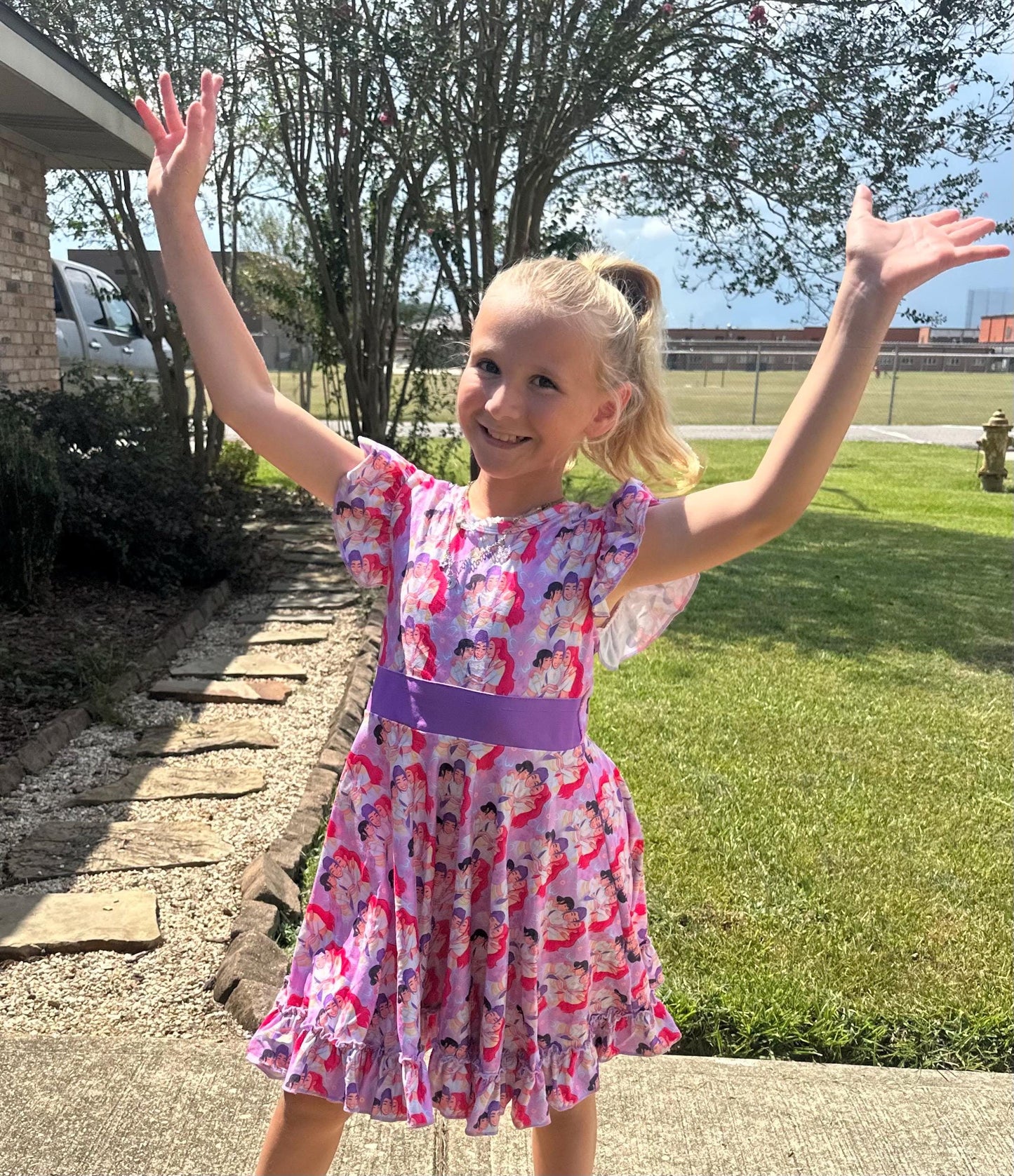 Demon Hunters Bow Back Twirl Dress