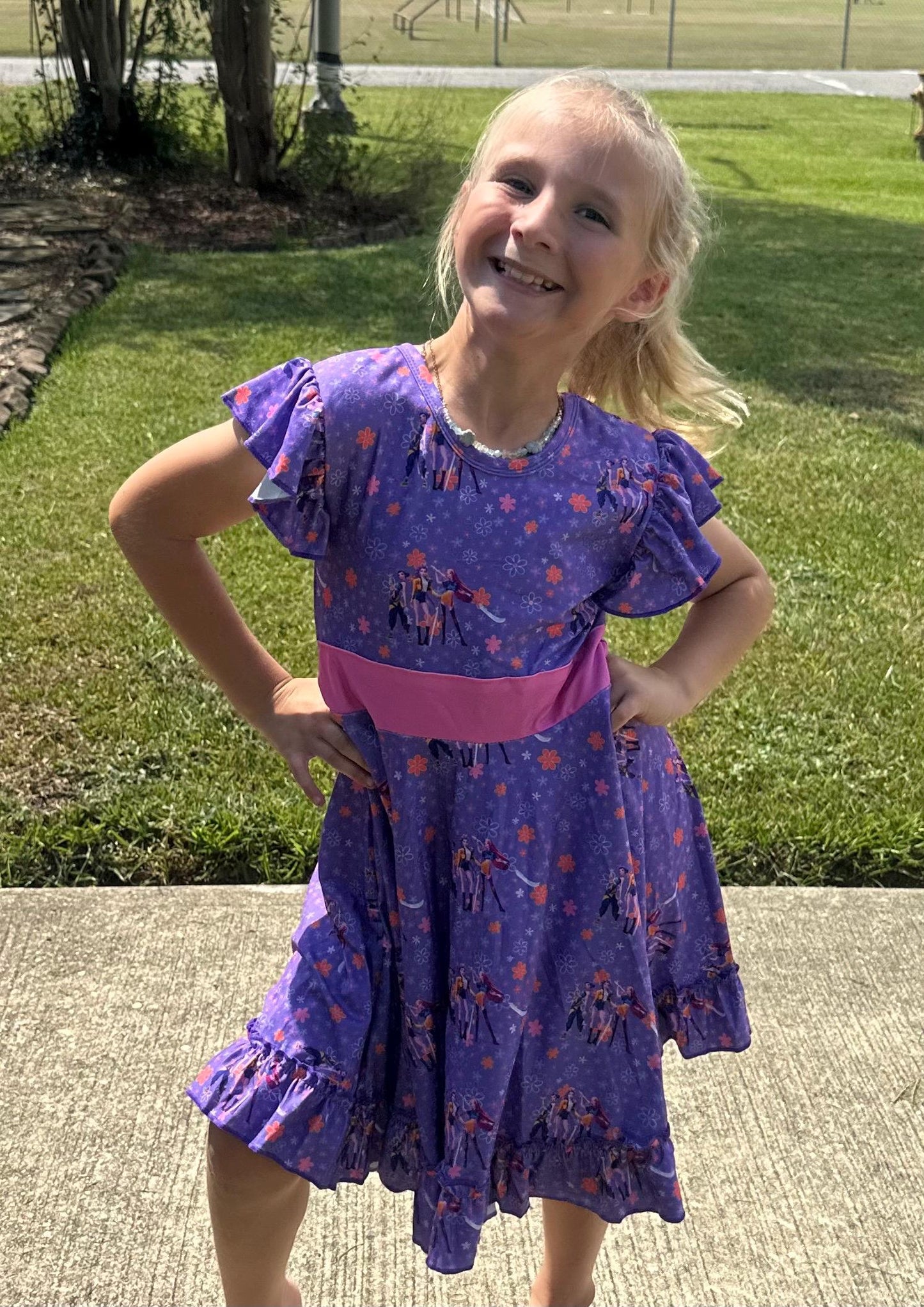 Demon Hunters Bow Back Twirl Dress