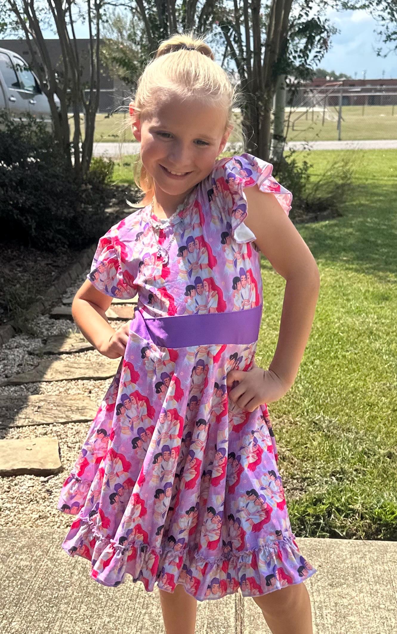 Demon Hunters Bow Back Twirl Dress