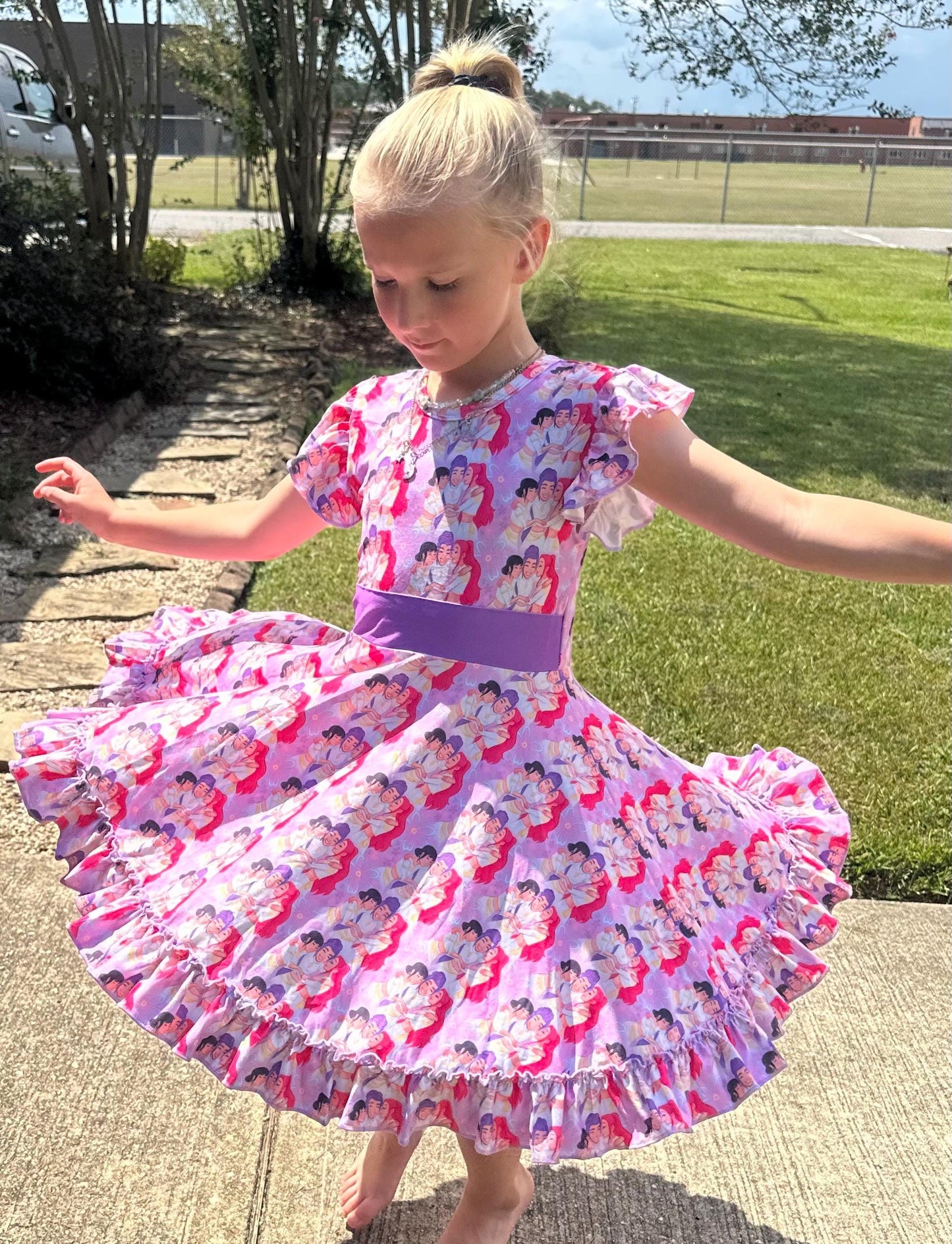 Demon Hunters Bow Back Twirl Dress