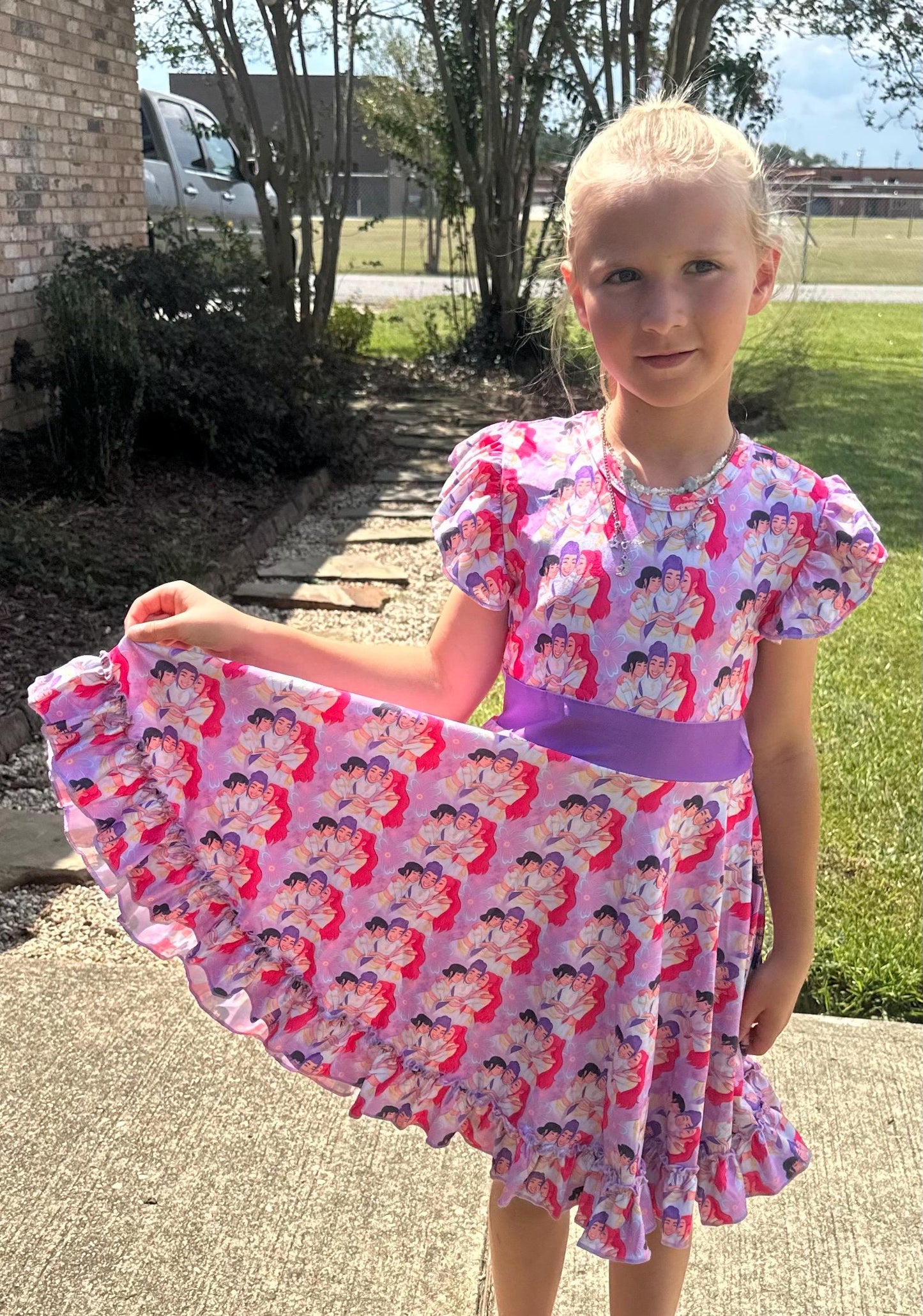 Demon Hunters Bow Back Twirl Dress