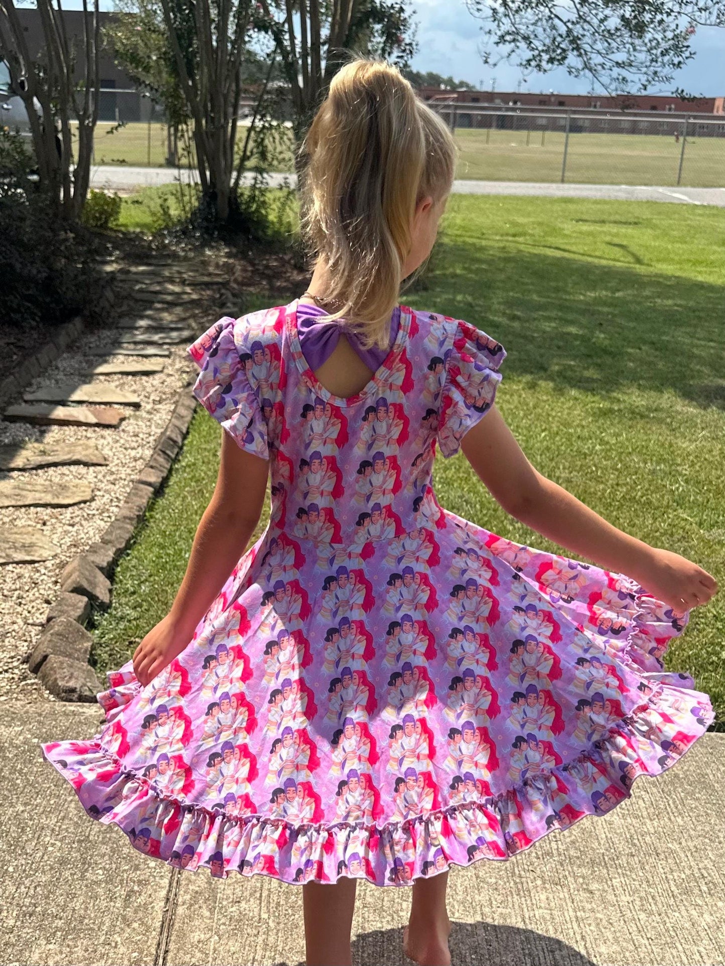 Demon Hunters Bow Back Twirl Dress