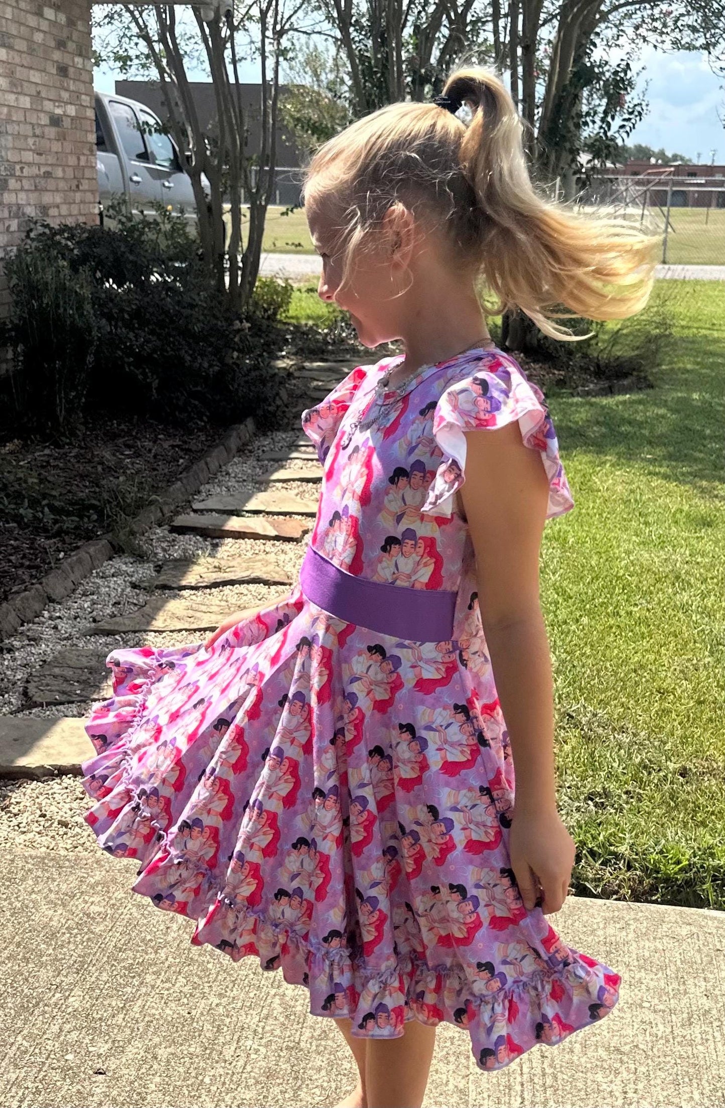 Demon Hunters Bow Back Twirl Dress