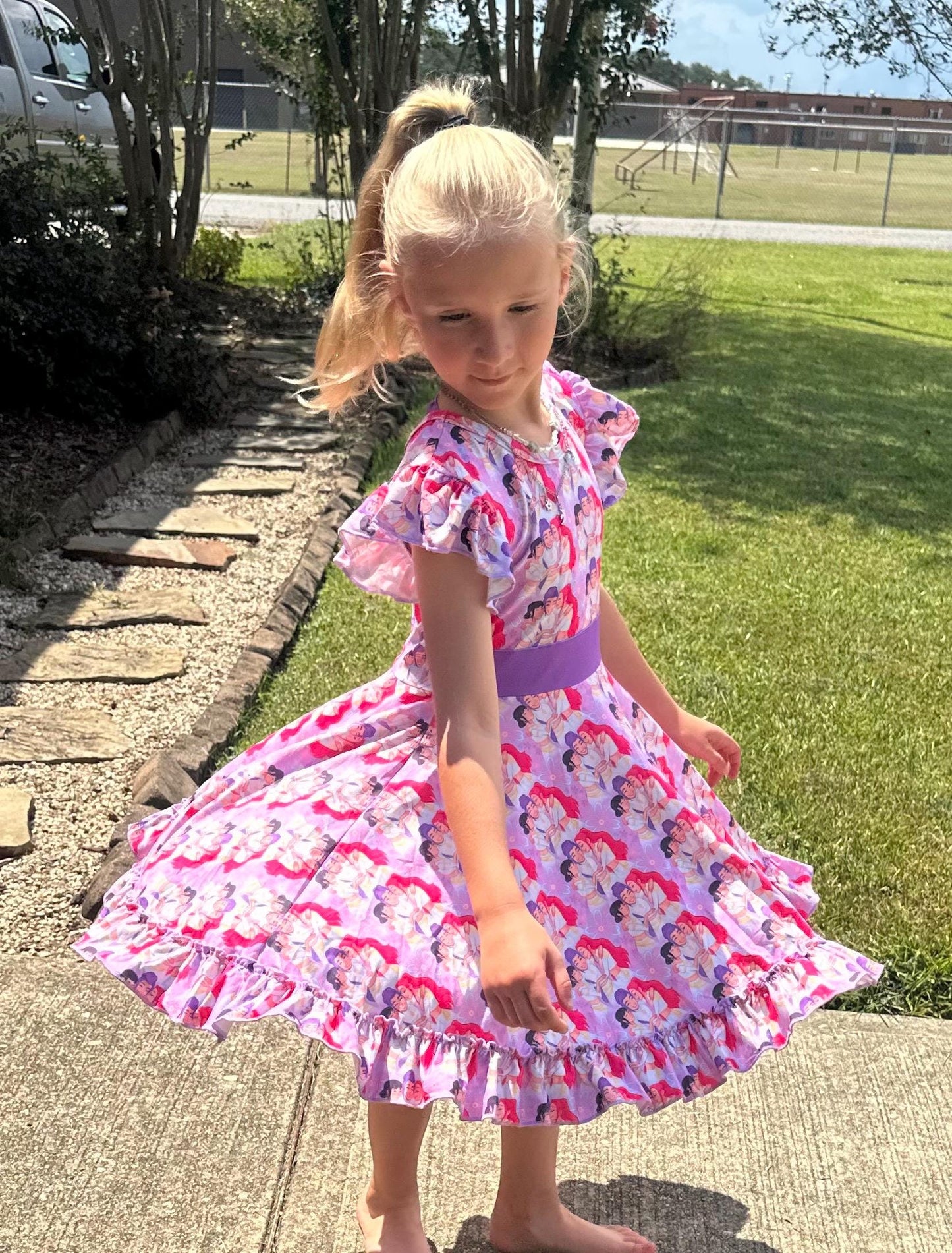 Demon Hunters Bow Back Twirl Dress