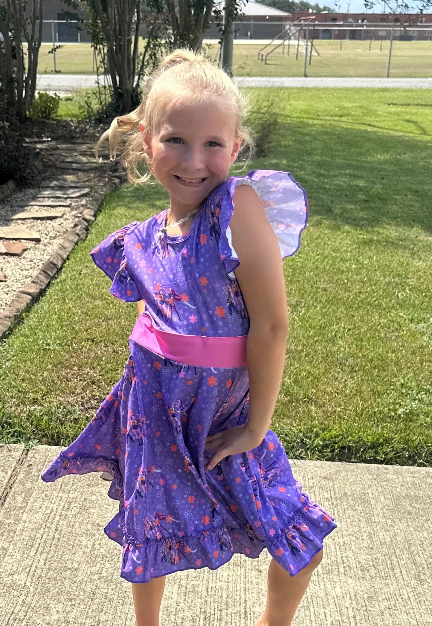 Demon Hunters Bow Back Twirl Dress