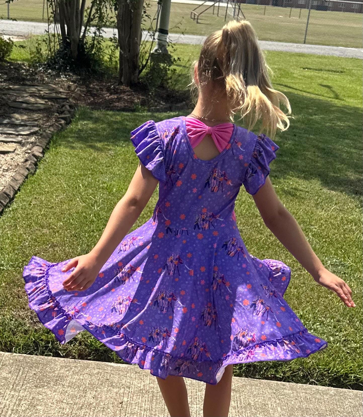 Demon Hunters Bow Back Twirl Dress