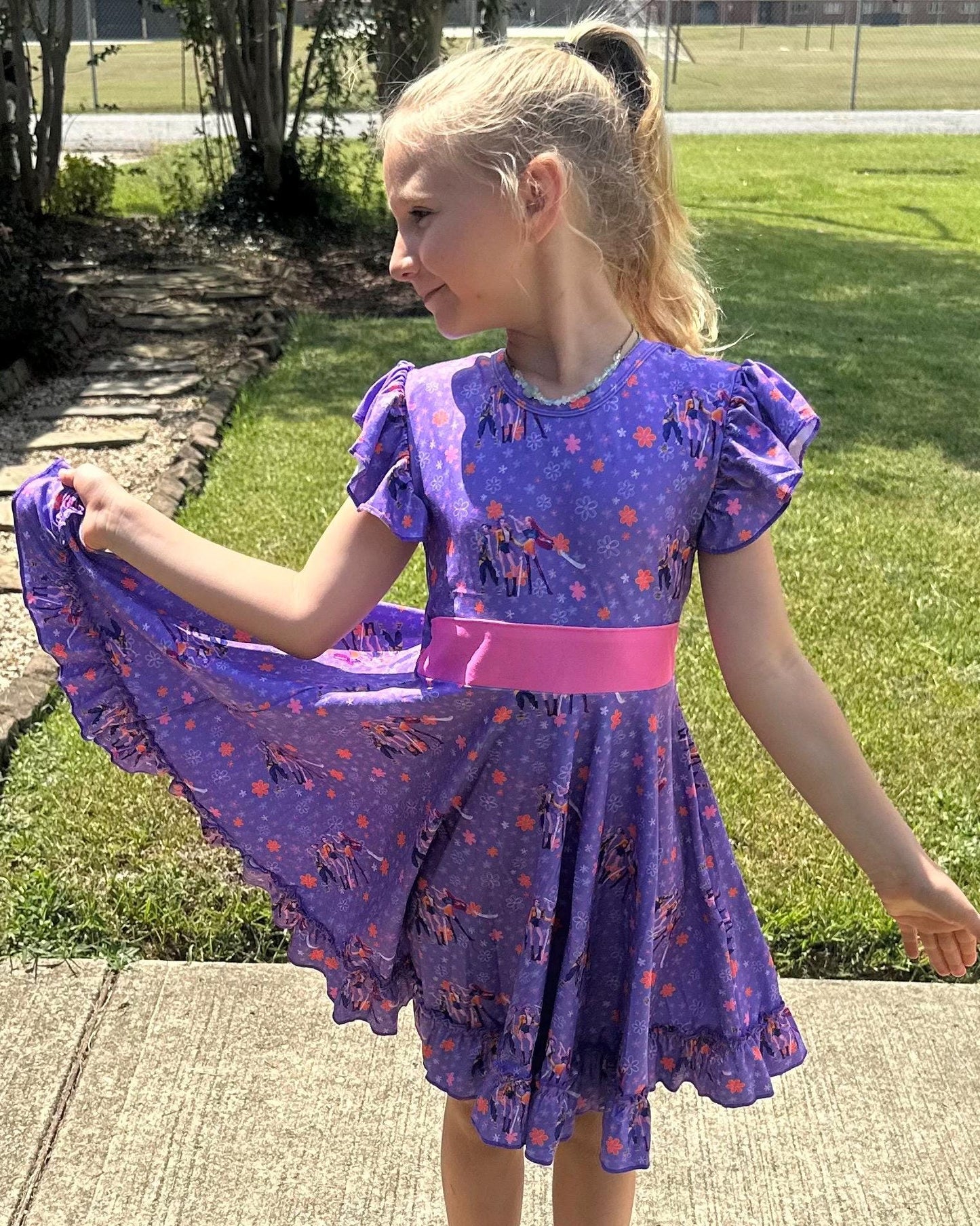 Demon Hunters Bow Back Twirl Dress